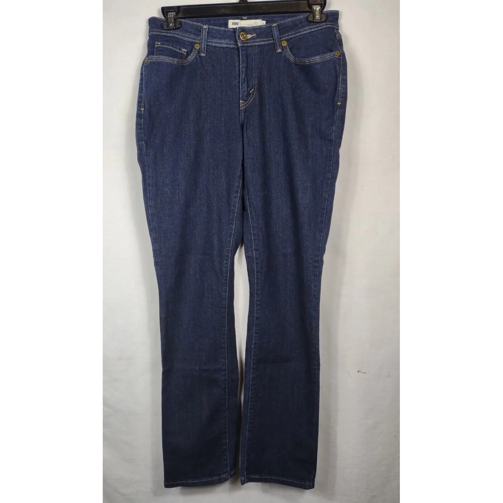 LEVI'S 529 CURVY SKINNY Dark Blue JEANS Stretch Women's 10 32x30